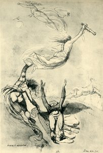 Dode held met godinnen, 1778, 1943 door Johann Heinrich Füssli