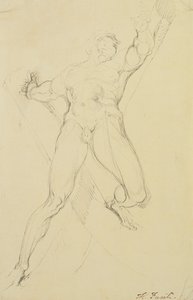 Haman, naar Michelangelo door Johann Heinrich Füssli