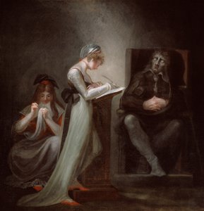 Milton Dicteert aan Zijn Dochter door Johann Heinrich Füssli