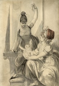 Moeder en Haar Familie op het Platteland, 1806-1807 door Johann Heinrich Füssli