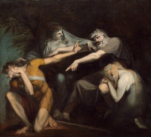 Oedipus Vervloekt Zijn Zoon Polynices door Johann Heinrich Füssli