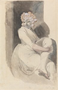 Studie van een Zittende Vrouw door Johann Heinrich Füssli
