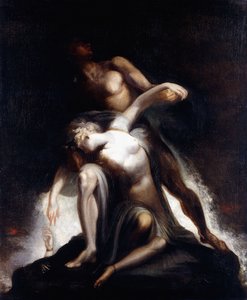 Het visioen van de zondvloed door Johann Heinrich Füssli