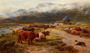 Highland Drove rustend, Argyllshire door Henry Garland