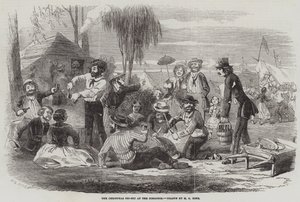 De Kerst Picknick bij de Goudmijnen door Henry George Hine