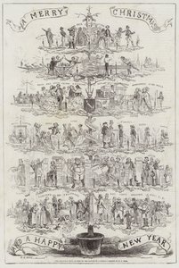 De Kerstboom, gezien door de Vader van een Familie door Henry George Hine