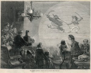 De toverlantaarn (gravure) door Henry George Hine