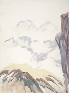 Bergstudie door Henry George Keller