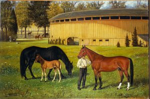 Het trainingsparcours op de kermis, 1887 door Henry H. Cross