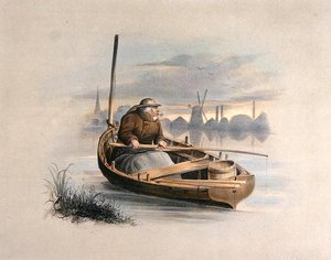 Paling vissen, Battersea, uit een set van zes afbeeldingen van vissen