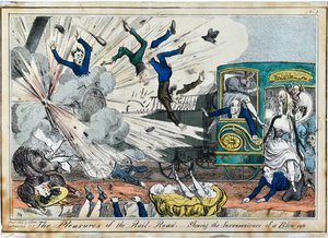 De geneugten van de spoorweg. Het ongemak van een opblazing door Henry Heath