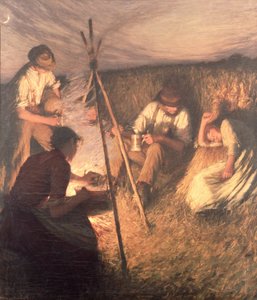 Het avondmaal van de oogsters, 1898