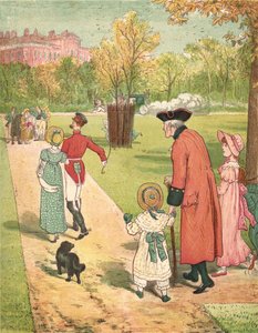 Rennen om de Prinses te Zien (kleur litho) door Henry Hetherington Emmerson