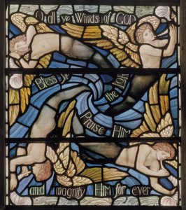 O Alle Winden van de Goden, Benedicite Raam (detail) door Henry Holiday