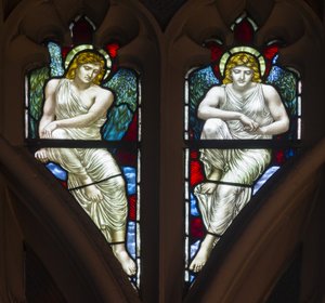 Westminster, St Margaret, James Powell & Sons, Henry Holiday, Tracery Angels, 1883 door Henry Holiday