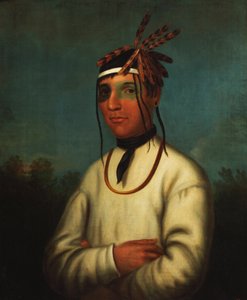 Caa-Tou-See (Chippewa) 1831 door Henry Inman