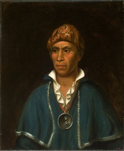 Qua-Ta-Wa-Pea (Shawnee) door Henry Inman