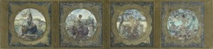 Schets voor de Galerie Lobau in het Hôtel de Ville in Parijs: De liederen: Patriottische liederen, in 1890
