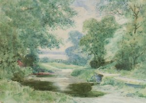 Een Voorde, c.1910 door Henry John Sylvester Stannard