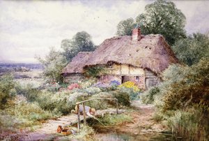 Visjes vangen in Eastbury, Berkshire door Henry John Sylvester Stannard