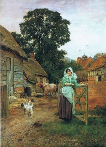Bij de boerderijpoort