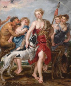 Diana en Haar Nimfen Vertrekken voor de Jacht door Henry Joseph Redouté