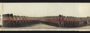 Deel van het panoramische uitzicht op de volledige begrafenisstoet van Arthur, hertog van Wellington door Henry Jr and Sala Alken