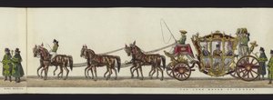 Deel van het panoramische uitzicht op de volledige begrafenisstoet van Arthur, hertog van Wellington door Henry Jr and Sala Alken