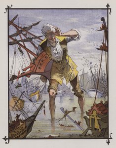 Gulliver in Lilliput door Henri Jules Jean Geoffroy