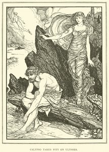 Calypso heeft Medelijden met Ulysses door Henry Justice Ford