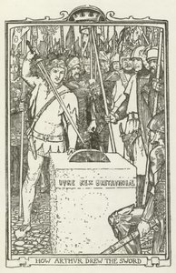 Hoe Arthur het zwaard trok door Henry Justice Ford