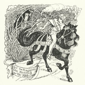 Hoe de Tovenaar Werd Verijdeld door de Borstel (gravure) door Henry Justice Ford