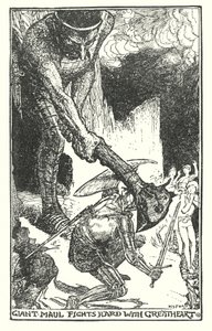 Illustratie voor De Pelgrimstocht door John Bunyan (litho)