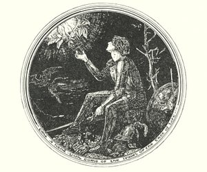 Illustratie voor De Pelgrimstocht door John Bunyan (litho) door Henry Justice Ford
