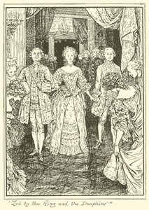 Geleid door de koning en de dauphin door Henry Justice Ford
