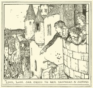 Kijk, kijk, riep ze naar haar broers en zussen door Henry Justice Ford