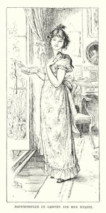 Mademoiselle de Laistre en haar wezel door Henry Justice Ford