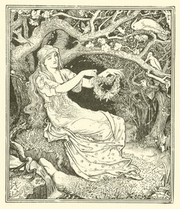 Prins Narcissus en prinses Potentilla door Henry Justice Ford