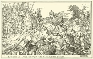 Richards laatste aanval op Bosworth Field door Henry Justice Ford