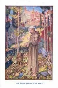 Sint Franciscus preekt voor de vogels, 1912