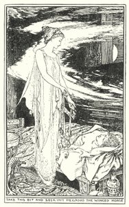 Neem dit stukje en zoek Pegasus het gevleugelde paard (litho) door Henry Justice Ford