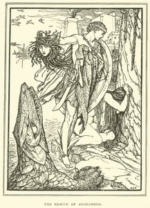 De redding van Andromeda door Henry Justice Ford