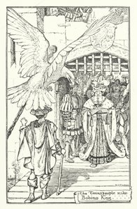 De Stadsbewoners Maken Bobino tot Koning (gravure)