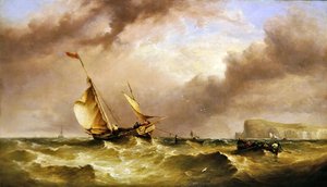 Schepen bij de Zuidelijke Voorland door Henry King Taylor