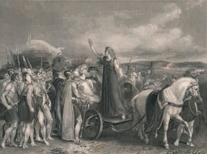 Boudicca, Koningin van de Iceni..., midden 19e eeuw door Henry Lemon
