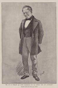 Mr. W.S. Penley als Lord Markham in "A Little Ray of Sunshine" door Henry Marriott (after) Paget