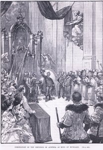 Kroning van de Keizer van Oostenrijk als Koning van Hongarije, 1868 door Henry Marriott Paget