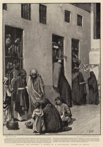 De Hongerigen Voeden, een Scène in een Provinciale Gevangenis in Egypte door Henry Marriott Paget