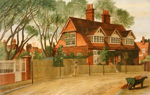 Queen Anne Gardens kijkend naar het noorden, Bedford Park, Chiswick
