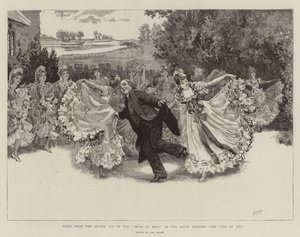 Scène uit de Tweede Acte van de Vicar of Bray in het Savoy Theatre, de Pas de Cinq door Henry Marriott Paget